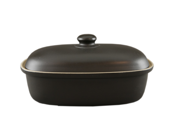 Brottopf "Nero" oval, schwarz