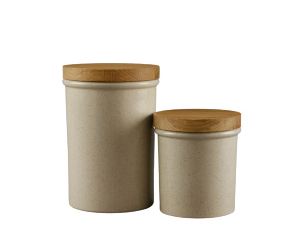 Kaffee/ Tee Vorratsdosenset "Puro", beige