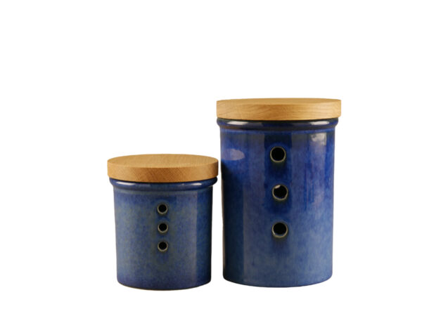 2er Set Vorratsdosen "Lapis"mit Deckel aus Eiche (1862)