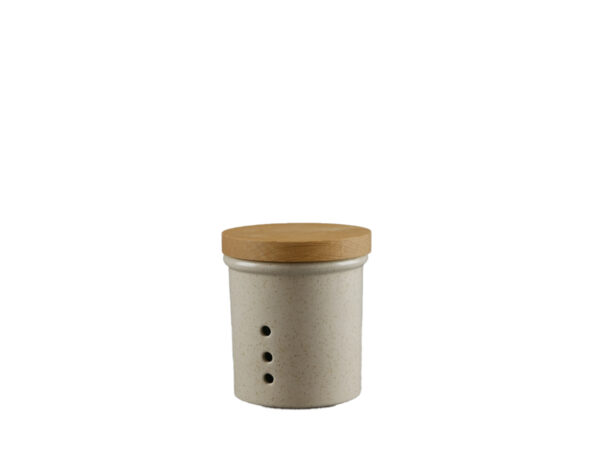 Vorratsdose "Puro" 0,5l mit Deckel aus Eiche, beige
