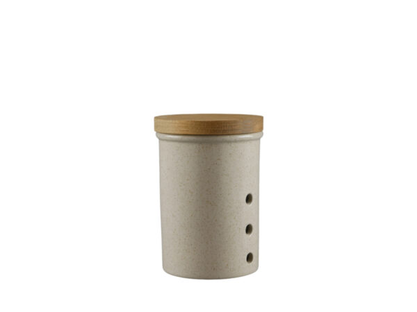 Vorratsdose "Puro" 1,0l mit Deckel aus Eiche, beige
