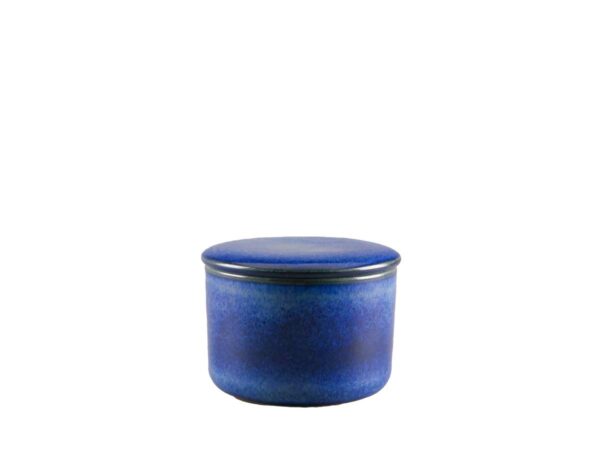 französische Butterdose "Lapis", blau