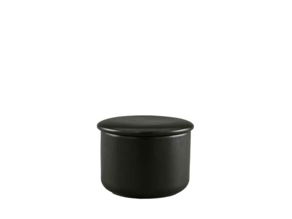 französische Butterdose "Nero", schwarz