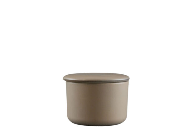 französische Butterdose "Malve", braun